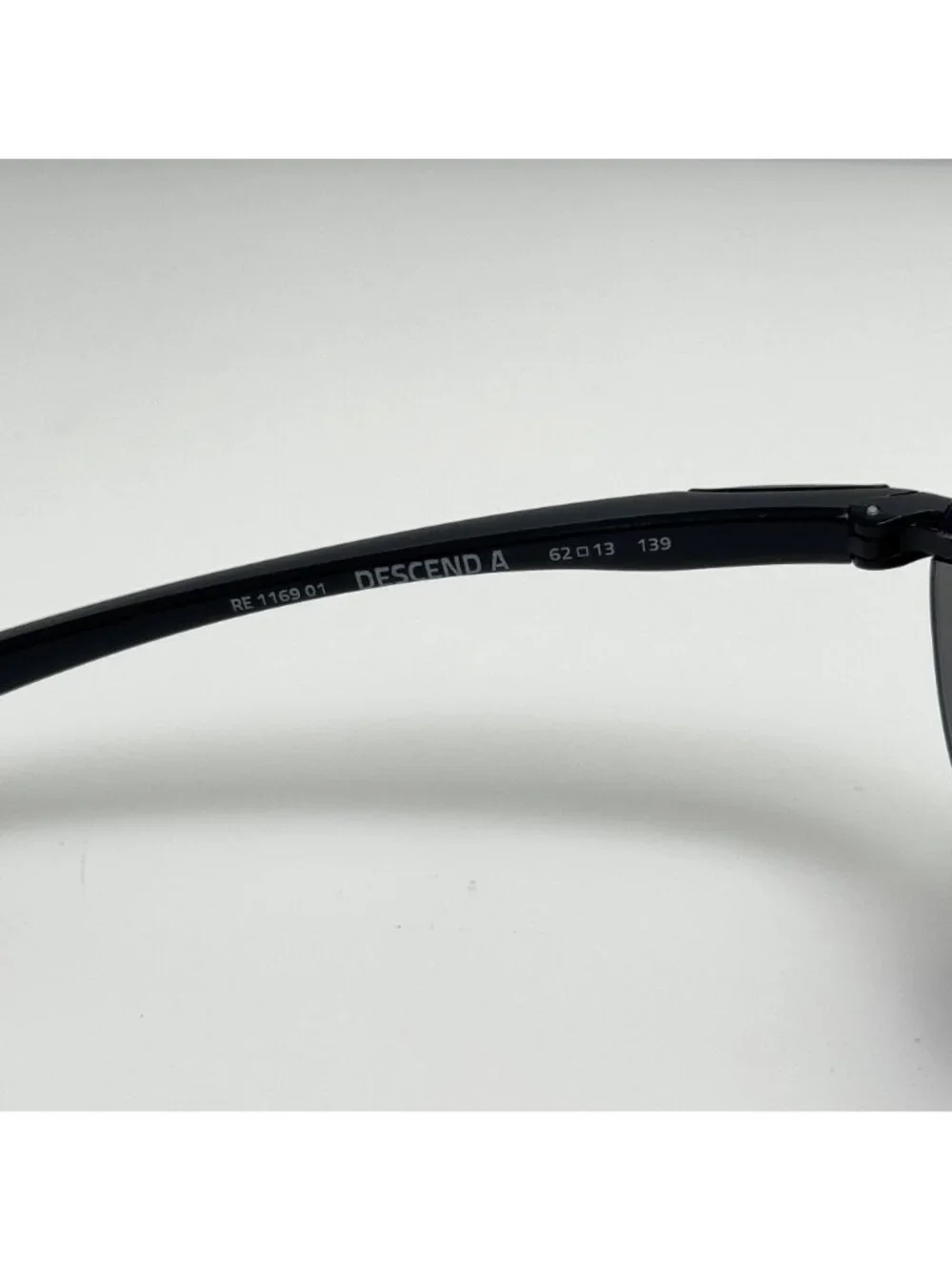 Revo Sunglasses Descend A RE 1169 01 Black Polarized Italy 62-13-139
